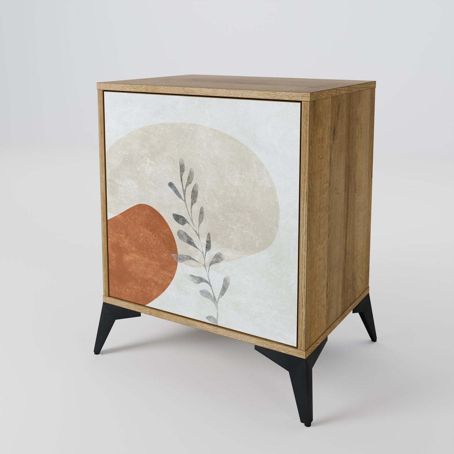 TRANQUIL TWIG 1-Door Sideboard in Oak Effect