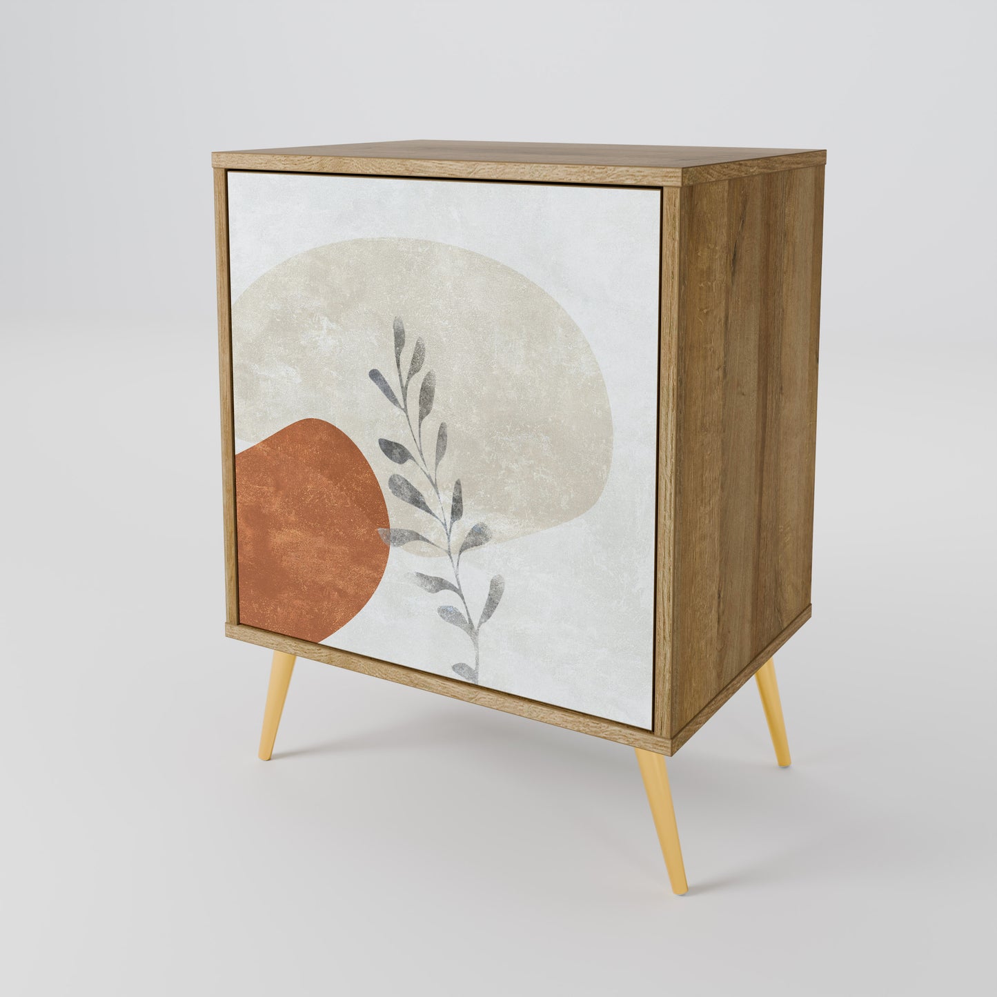 TRANQUIL TWIG 1-Door Sideboard in Oak Effect