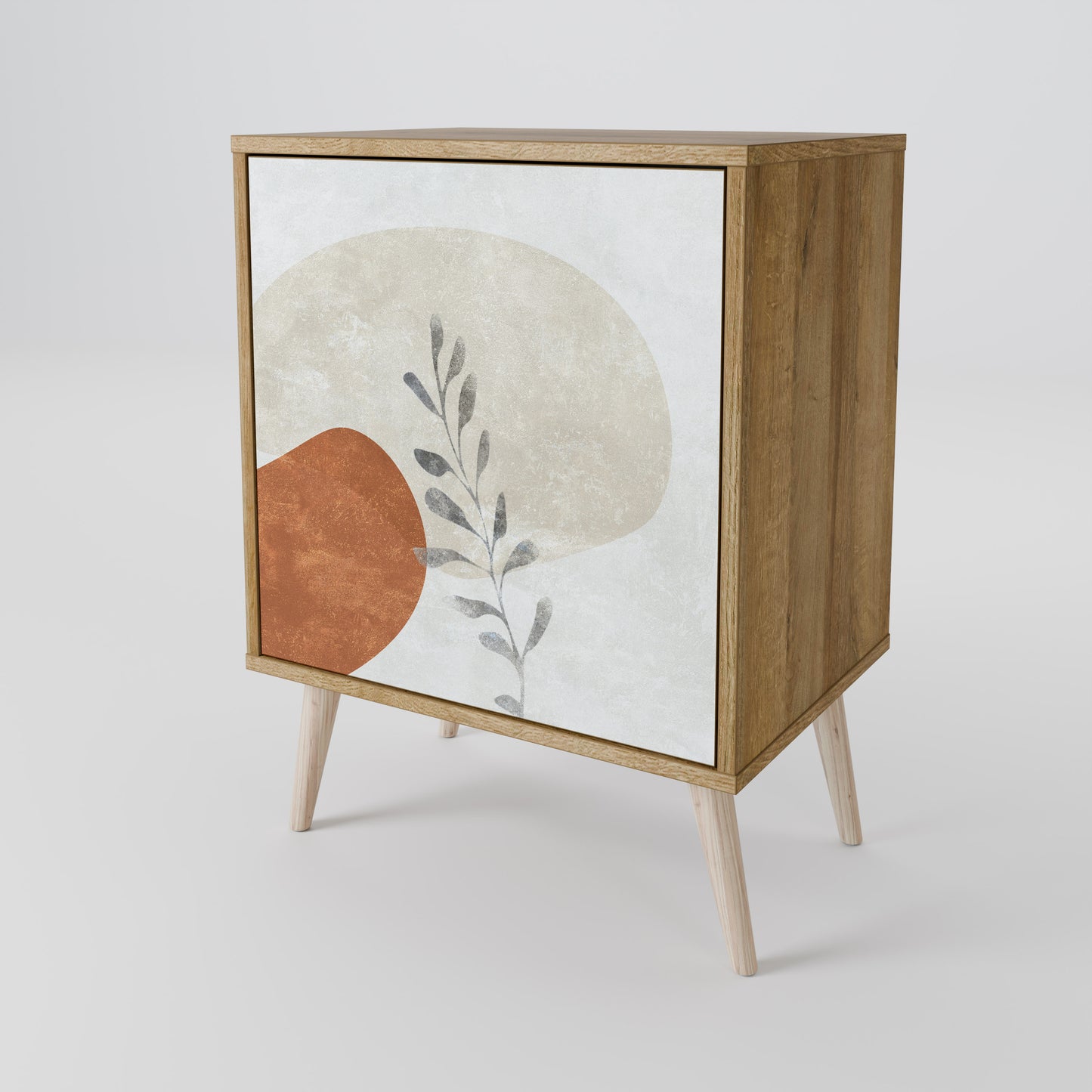 TRANQUIL TWIG 1-Door Sideboard in Oak Effect
