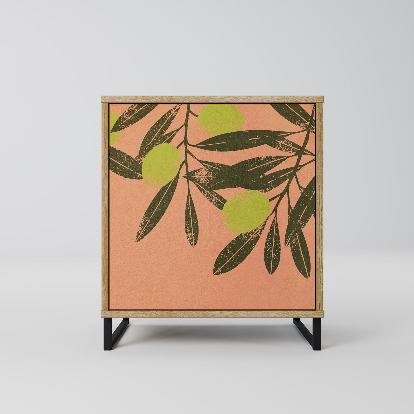 JUICY OLIVES 1-Door Sideboard in Oak Effect