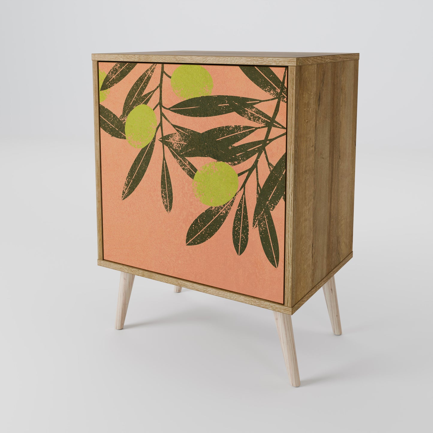 JUICY OLIVES 1-Door Sideboard in Oak Effect