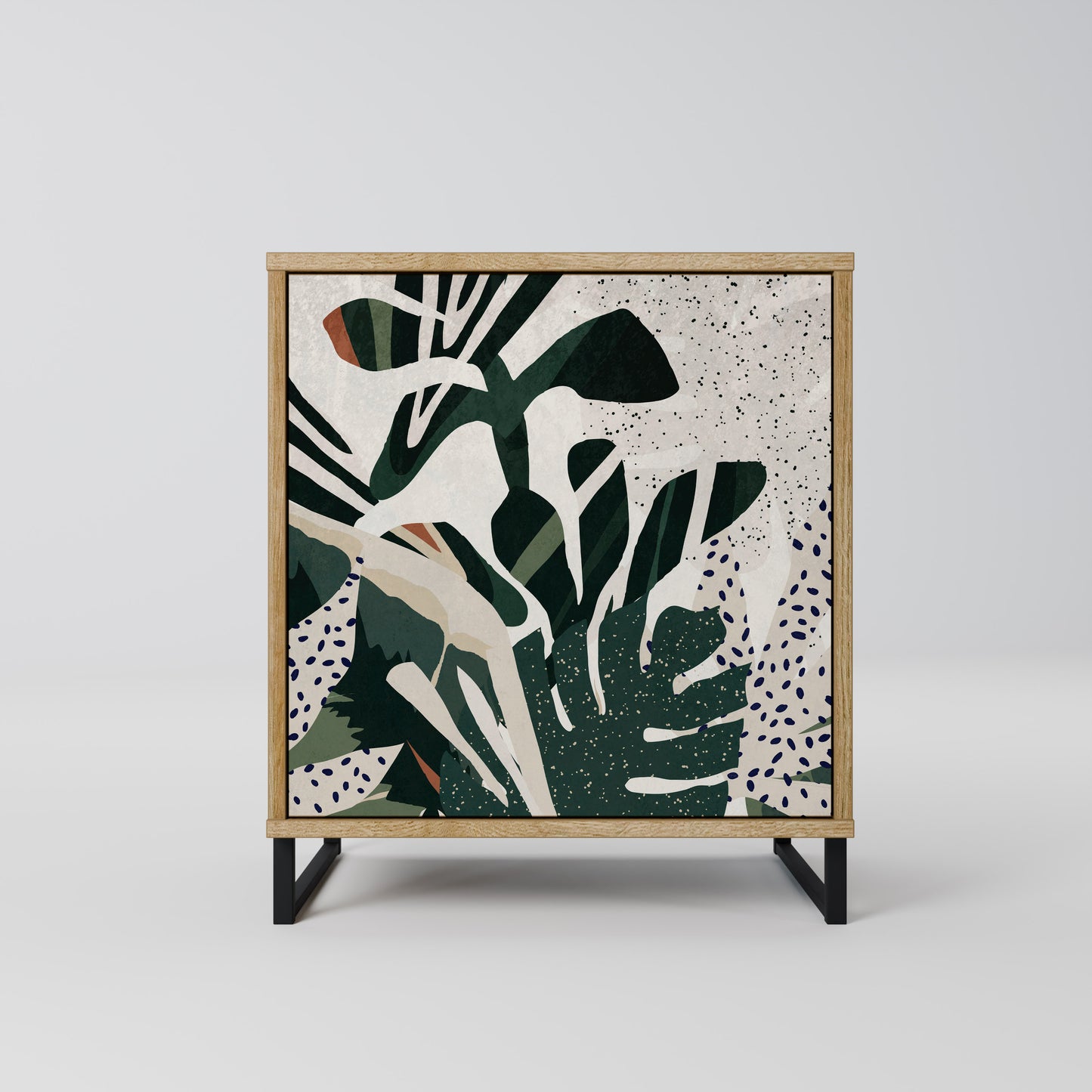 VERDURE FORMATION 1-Door Sideboard in Oak Effect
