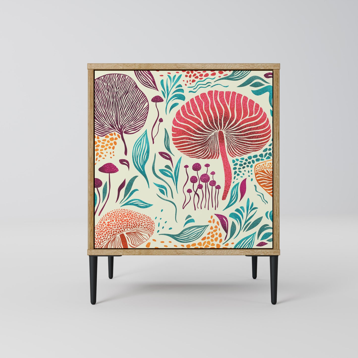 FUNGUS FANTASY 1-Door Sideboard in Oak Effect