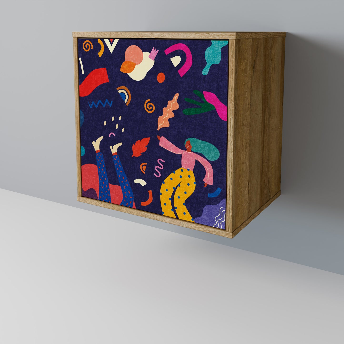 FESTIVE PLEASURES 1-Door Sideboard in Oak Effect