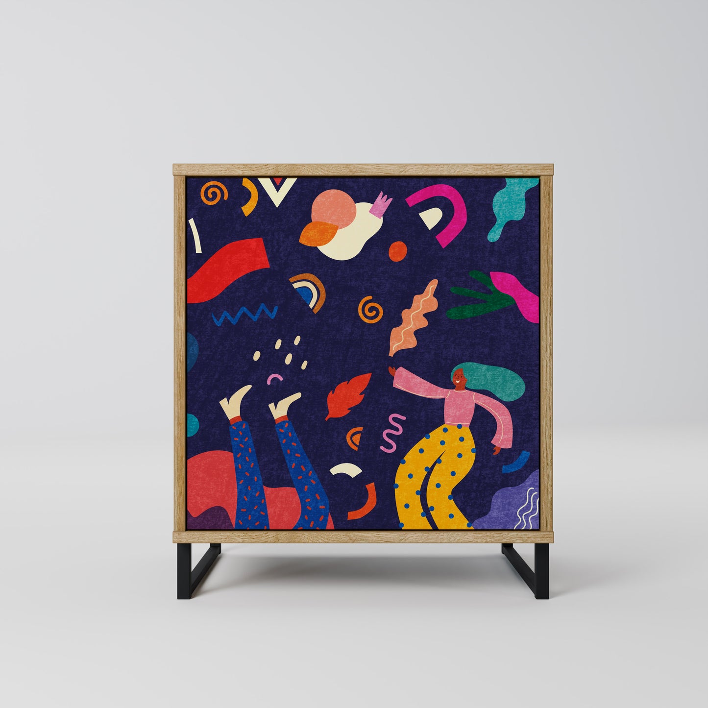 FESTIVE PLEASURES 1-Door Sideboard in Oak Effect