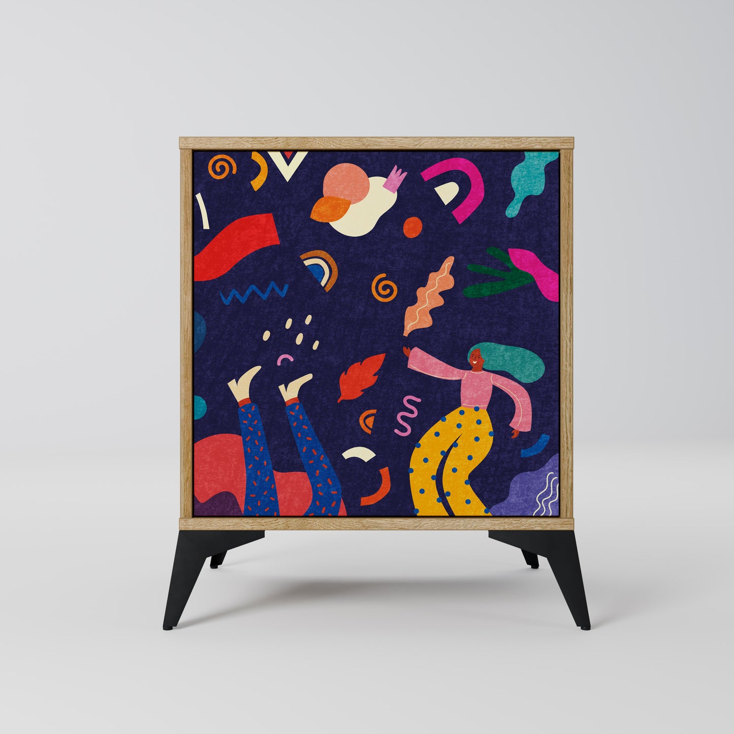 FESTIVE PLEASURES 1-Door Sideboard in Oak Effect