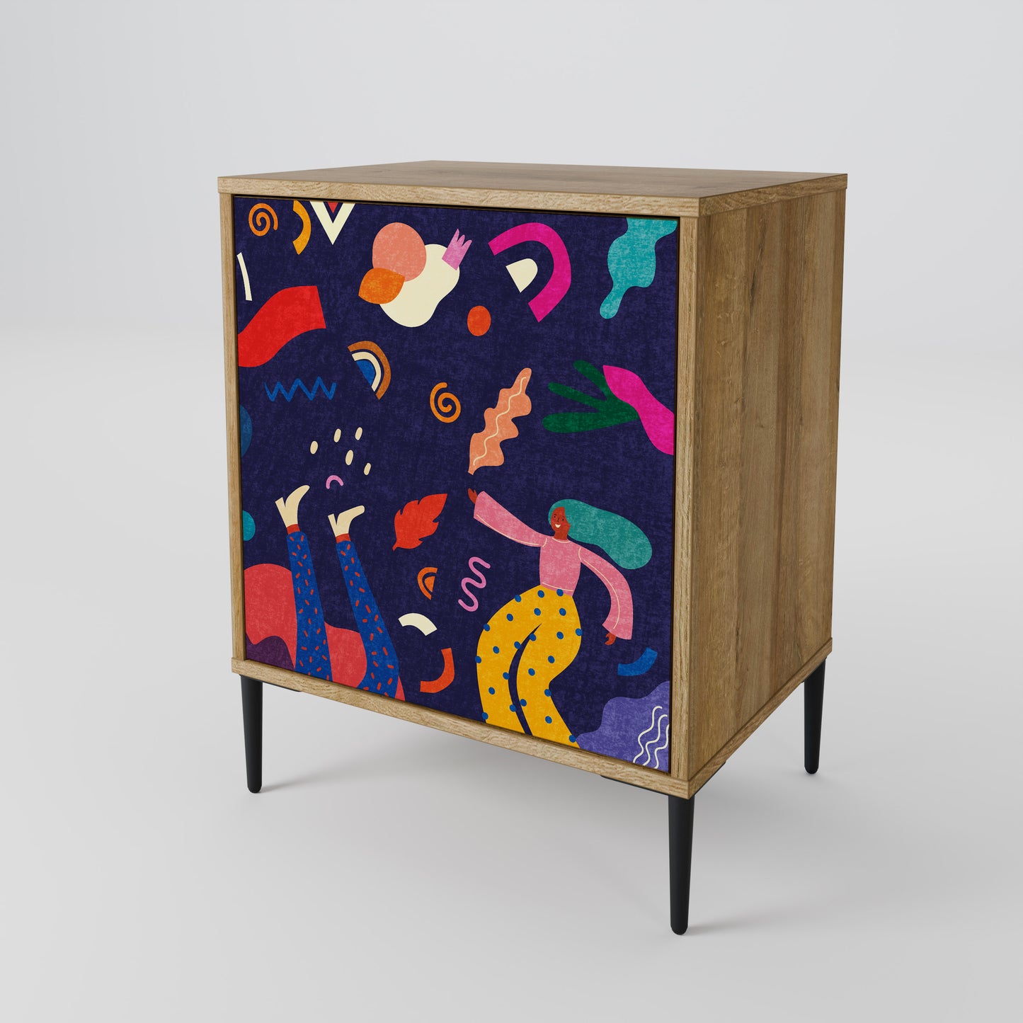 FESTIVE PLEASURES 1-Door Sideboard in Oak Effect