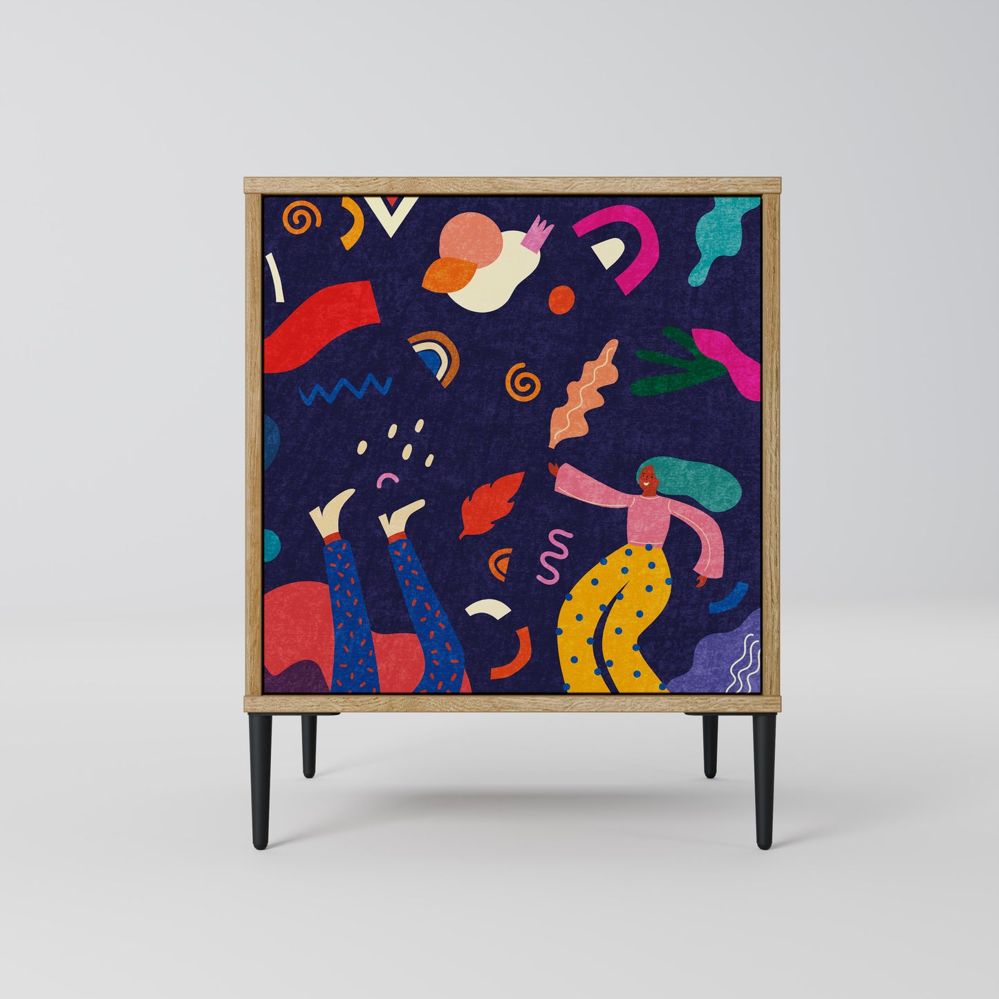 FESTIVE PLEASURES 1-Door Sideboard in Oak Effect