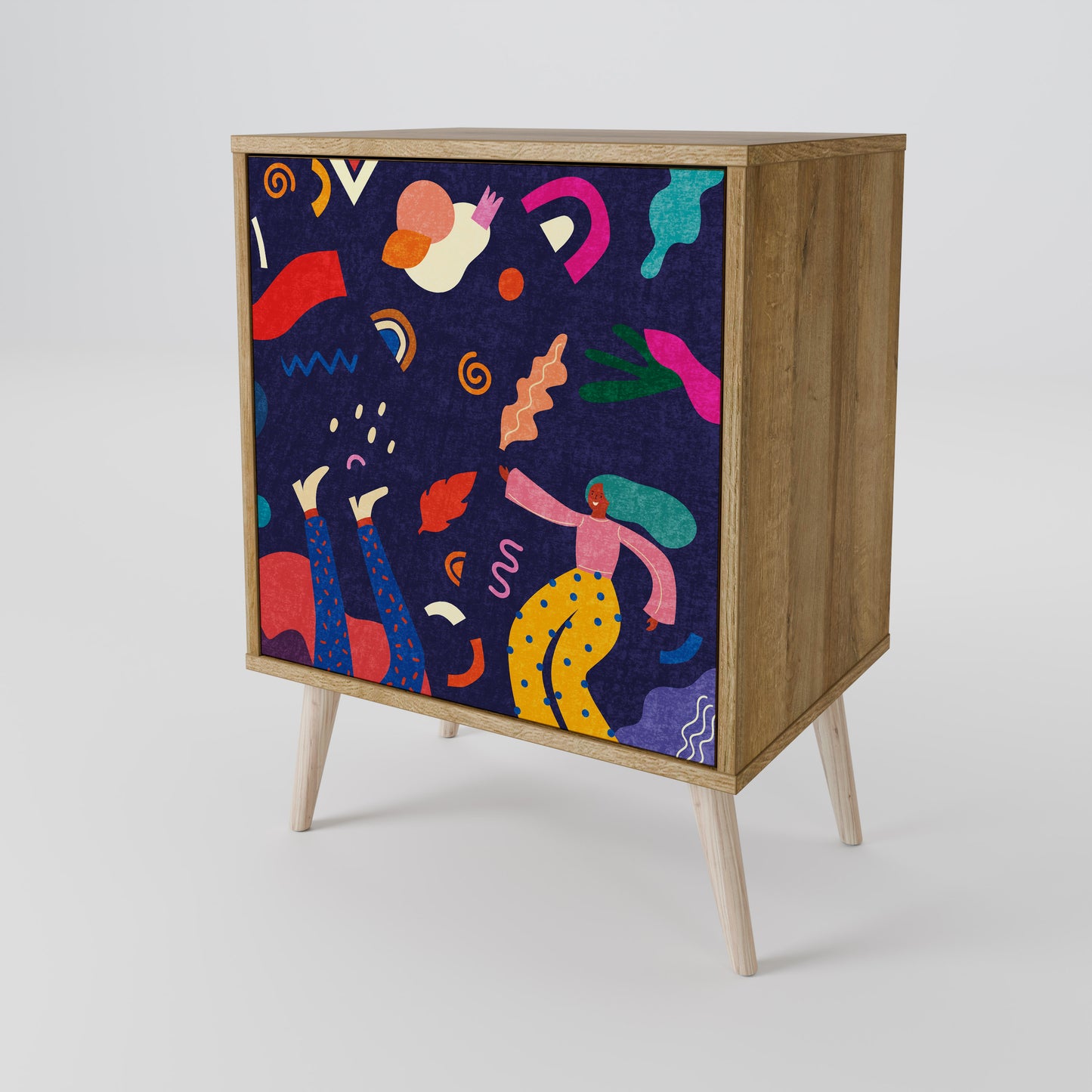 FESTIVE PLEASURES 1-Door Sideboard in Oak Effect
