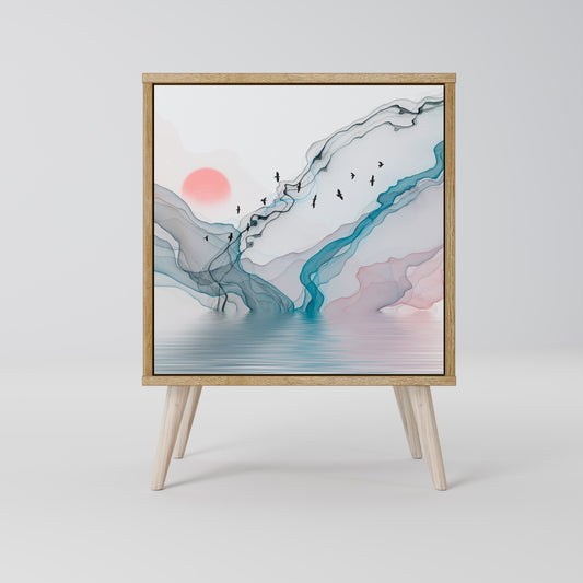 VELVET CROSSING 1-Door Sideboard in Oak Effect