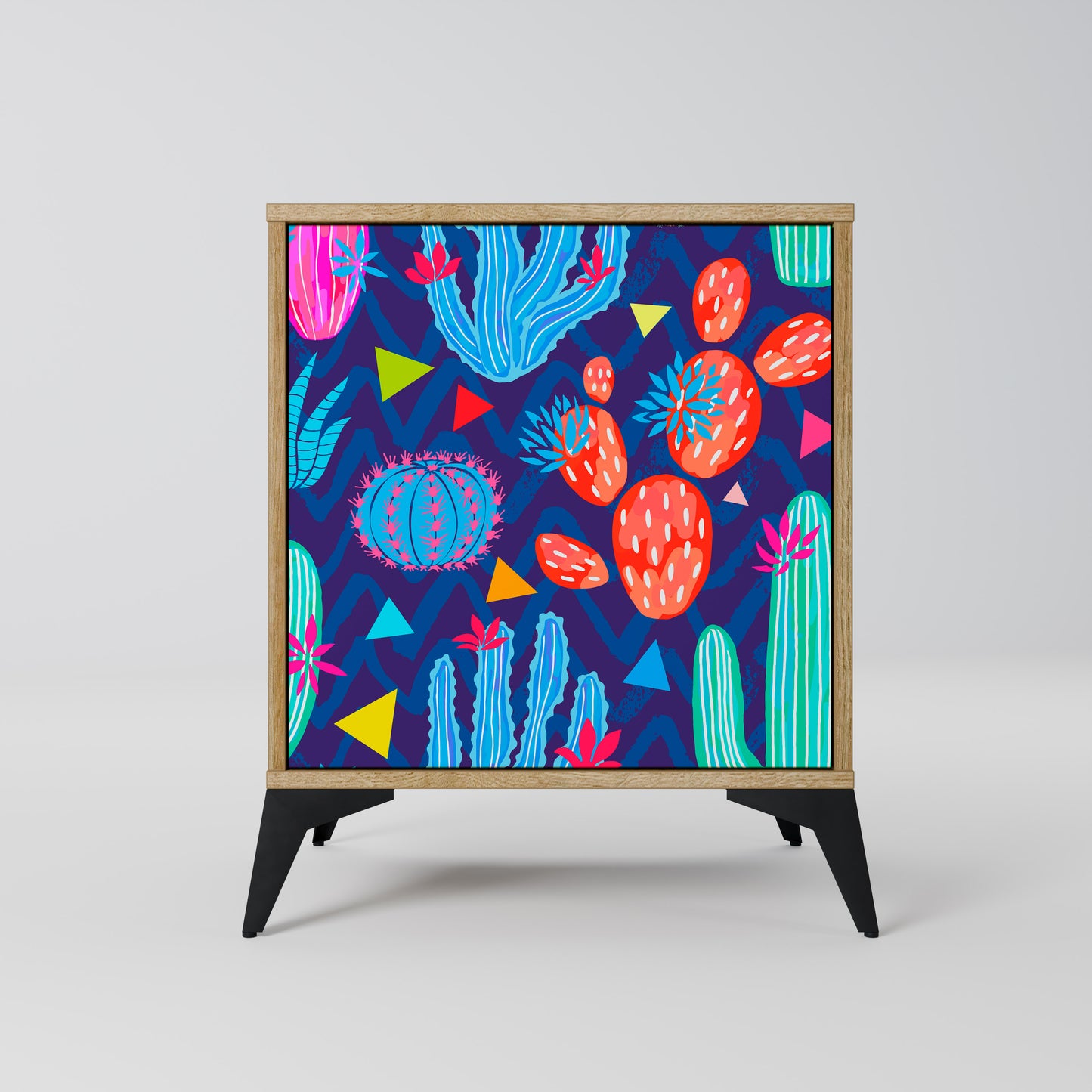 CACTUS VIBES 1-Door Sideboard in Oak Effect