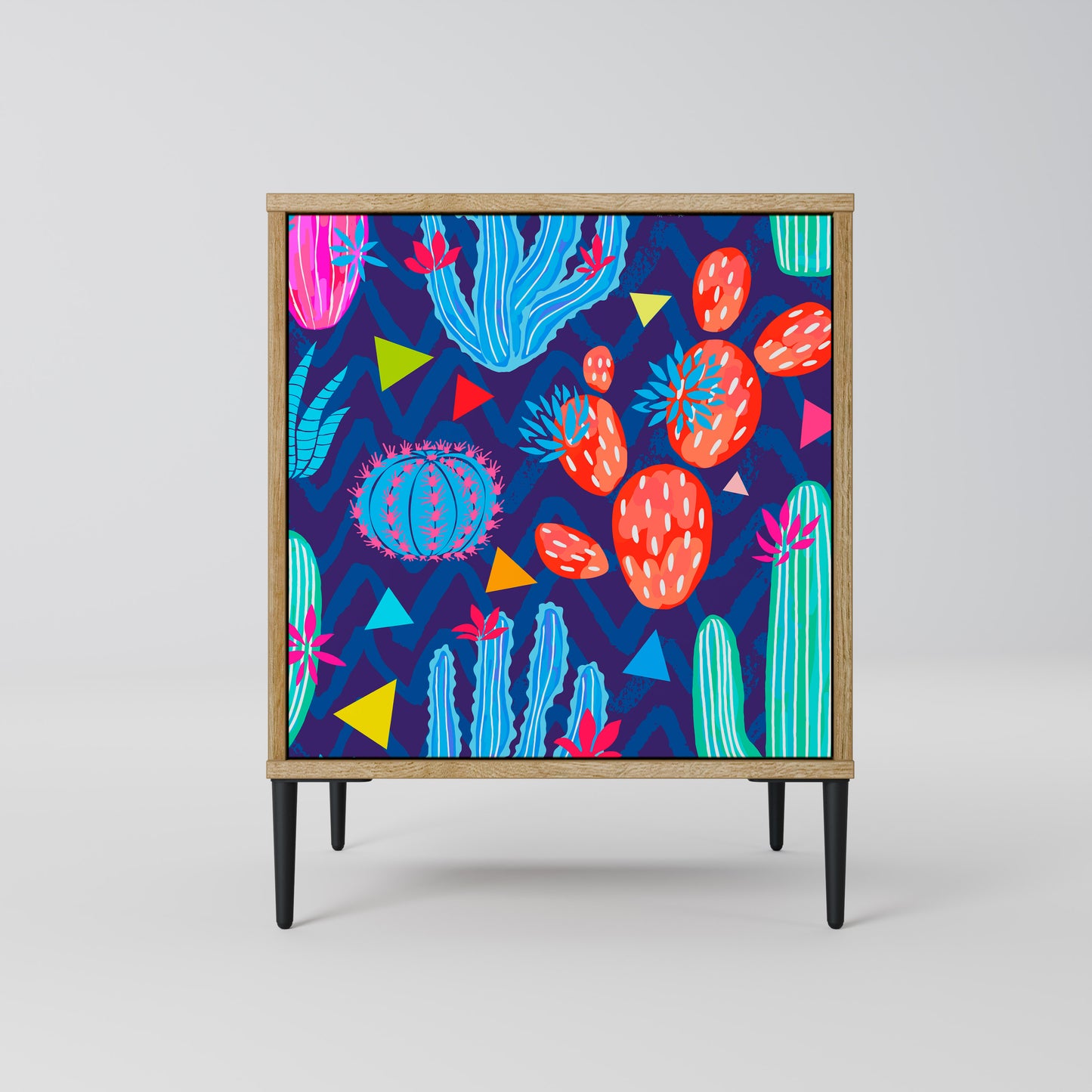 CACTUS VIBES 1-Door Sideboard in Oak Effect