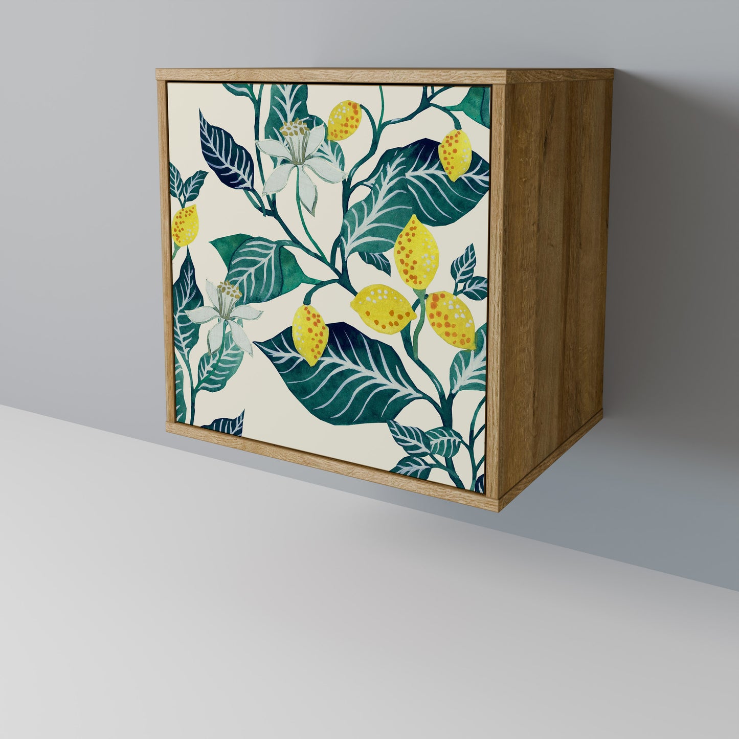 LEMON TREE 1-Door Sideboard in Oak Effect