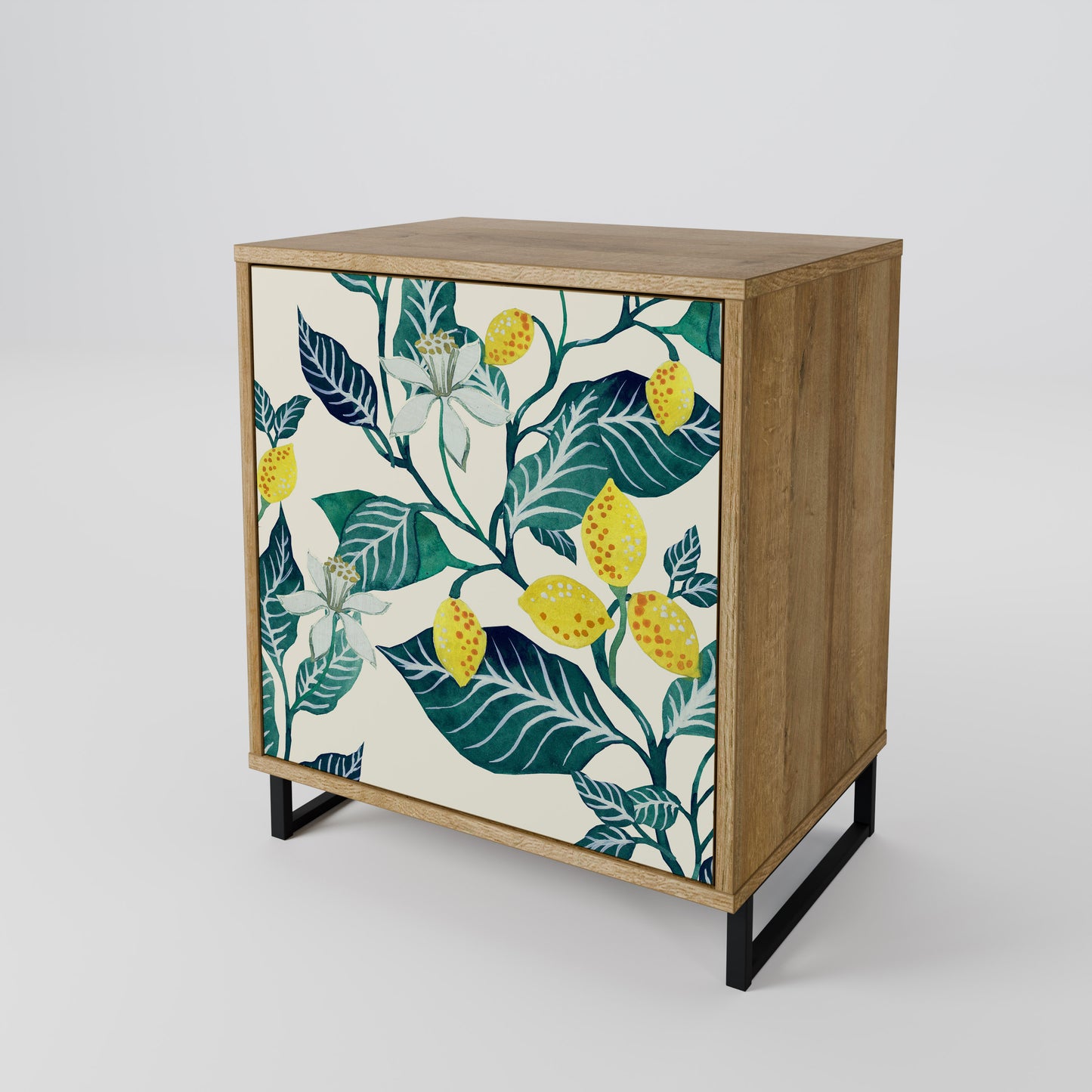 LEMON TREE 1-Door Sideboard in Oak Effect