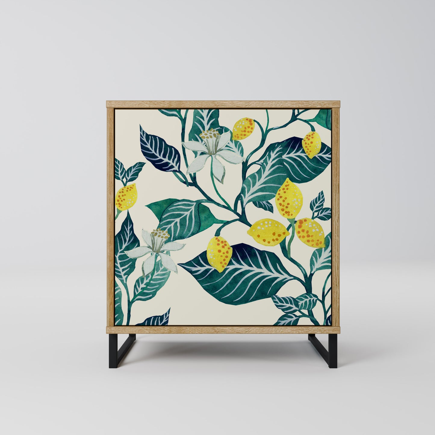 LEMON TREE 1-Door Sideboard in Oak Effect