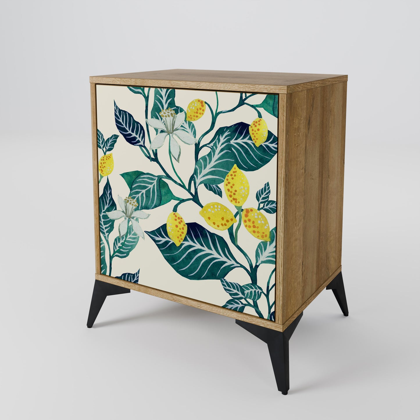 LEMON TREE 1-Door Sideboard in Oak Effect