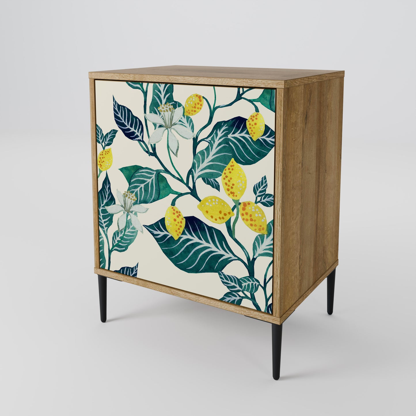 LEMON TREE 1-Door Sideboard in Oak Effect