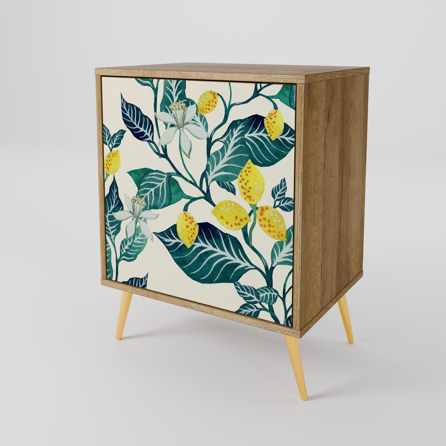 LEMON TREE 1-Door Sideboard in Oak Effect