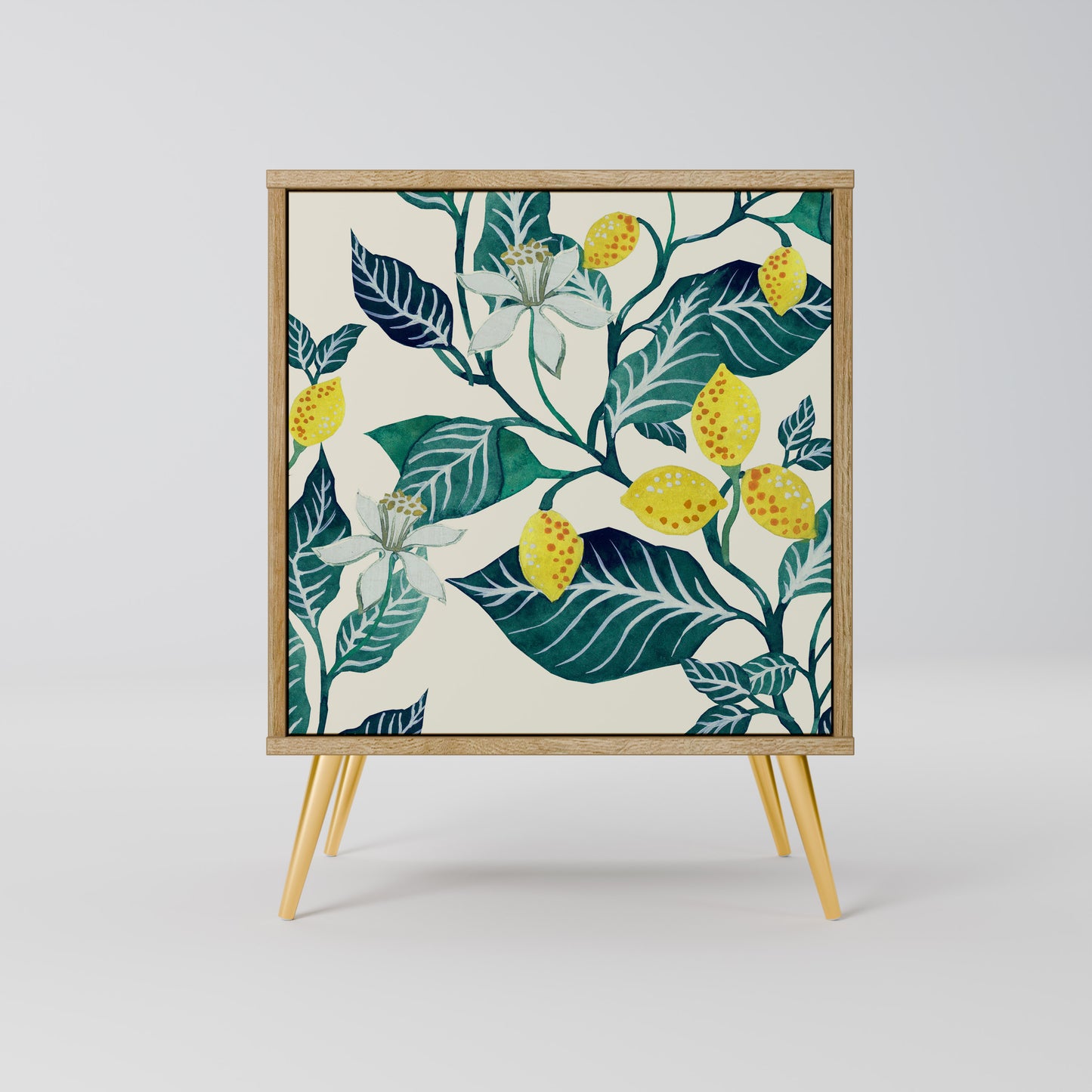LEMON TREE 1-Door Sideboard in Oak Effect