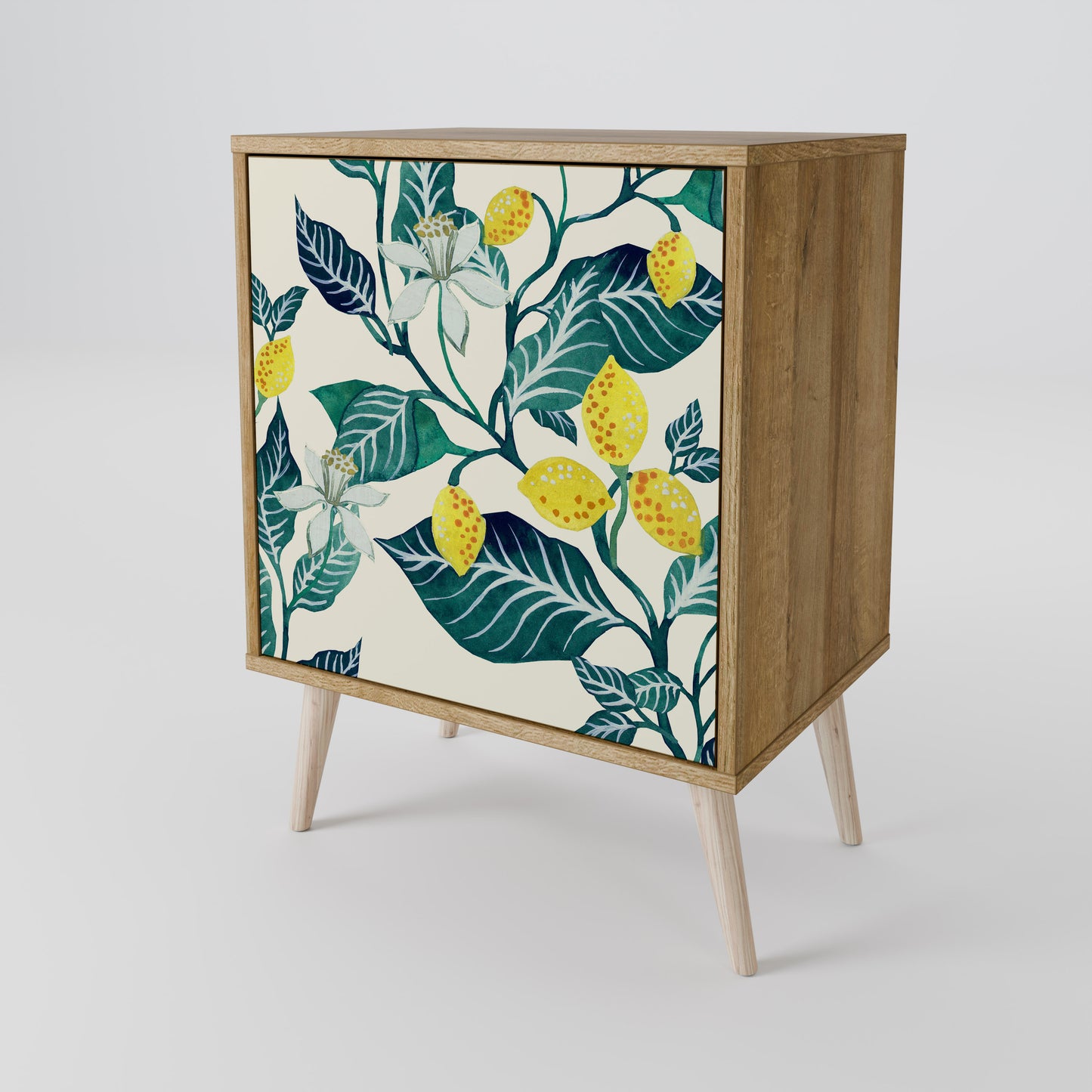 LEMON TREE 1-Door Sideboard in Oak Effect