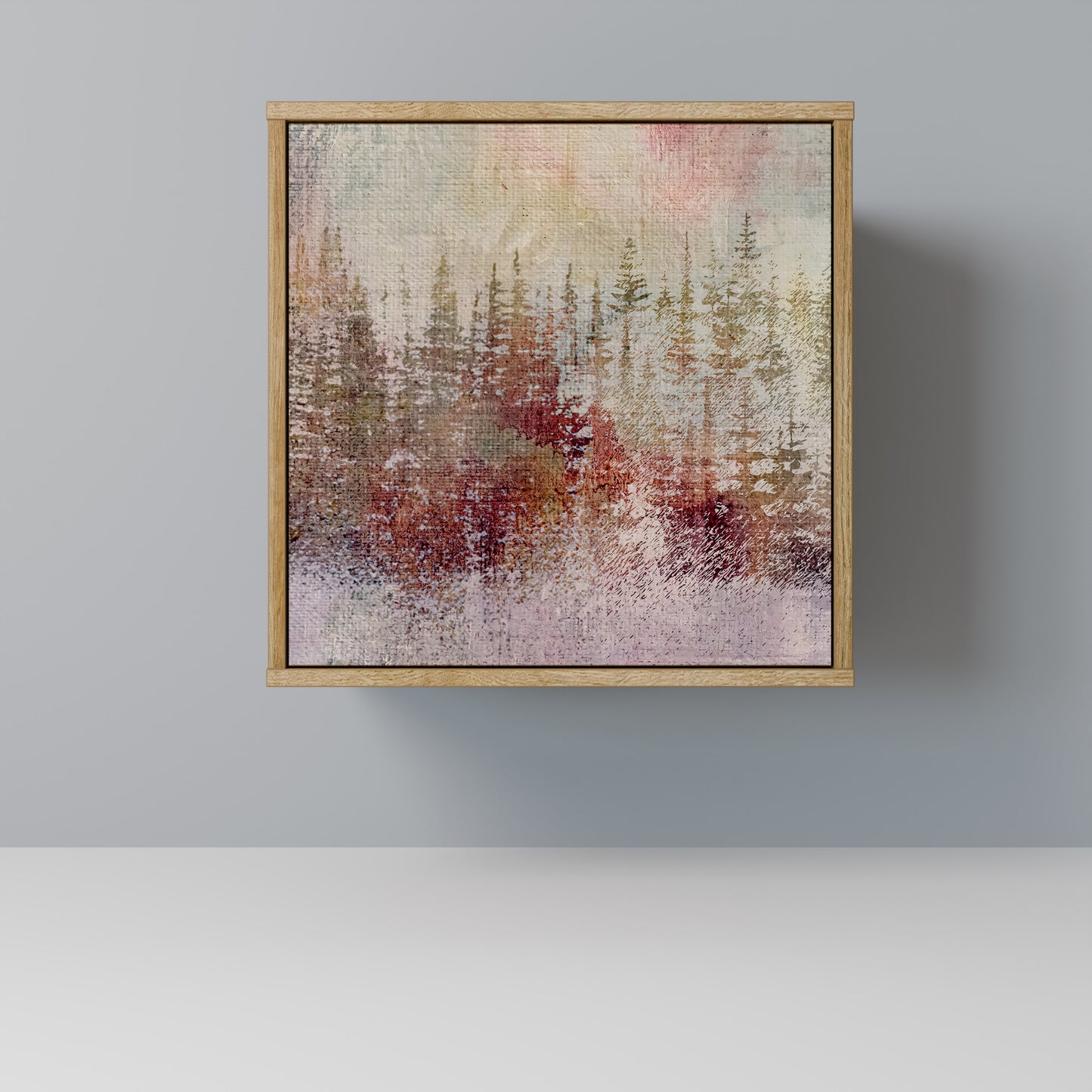 VEILED SUMMIT 1-Door Sideboard in Oak Effect