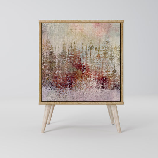 Credenza VEILED SUMMIT a 1 anta effetto rovere