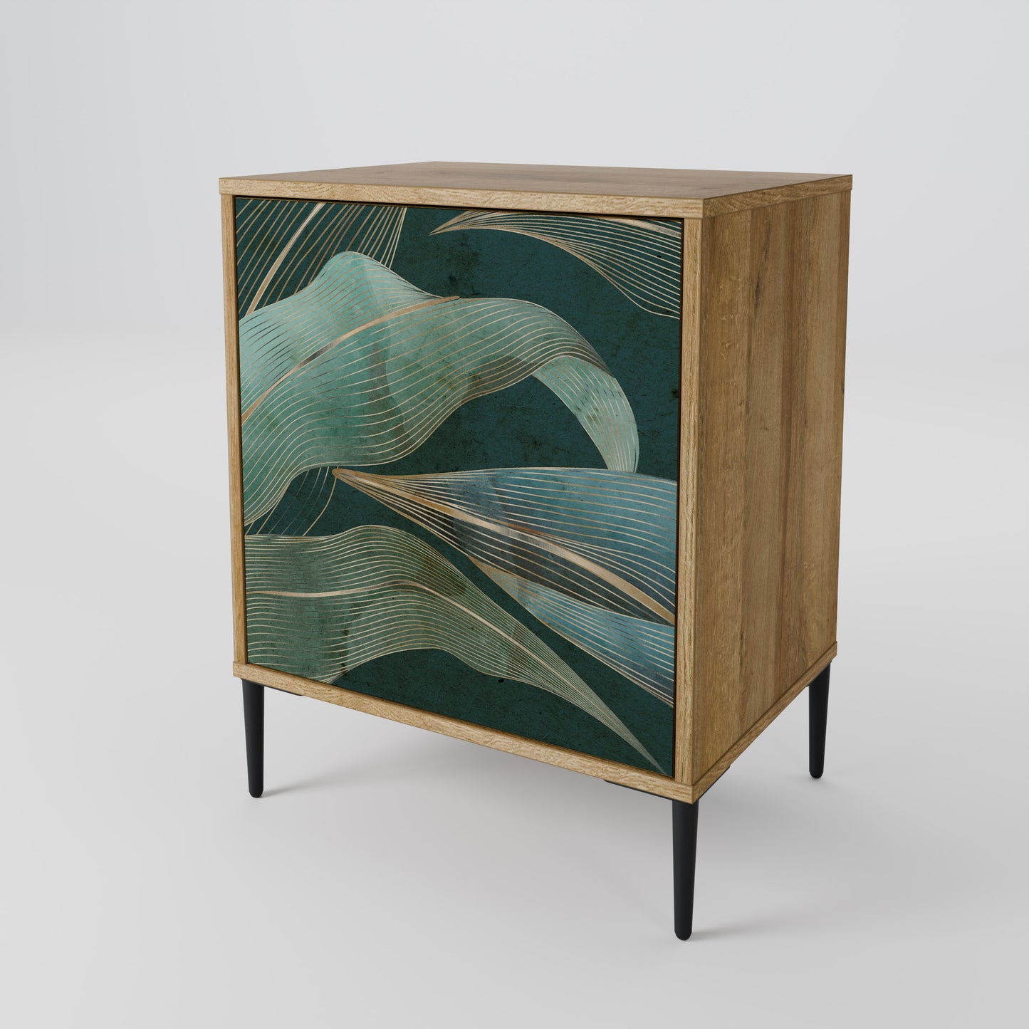 ROYAL GREEN 1-Door Sideboard in Oak Effect