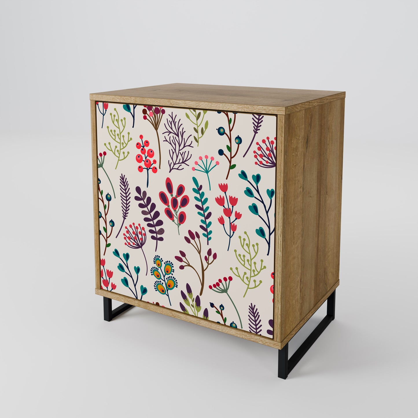 AUTUMN SUNDRIES 1-Door Sideboard in Oak Effect