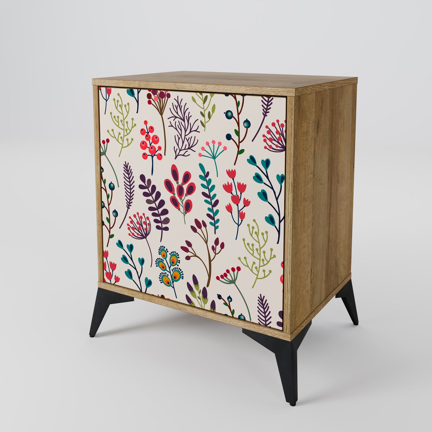AUTUMN SUNDRIES 1-Door Sideboard in Oak Effect