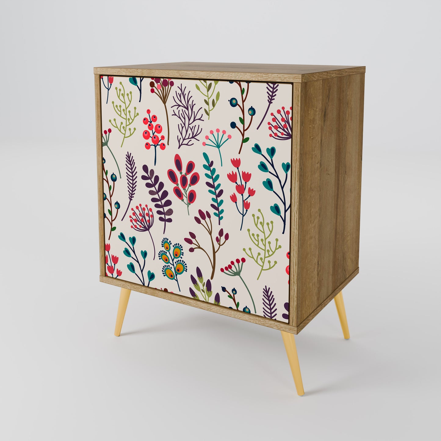 AUTUMN SUNDRIES 1-Door Sideboard in Oak Effect