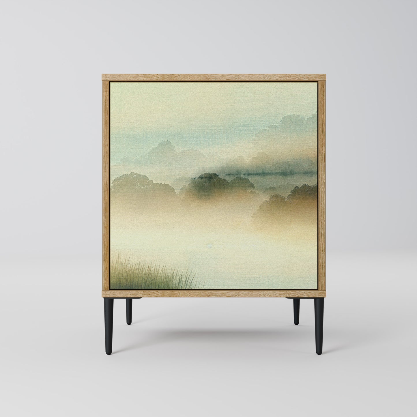 Credenza MORNING BY THE LAKE a 1 anta effetto rovere