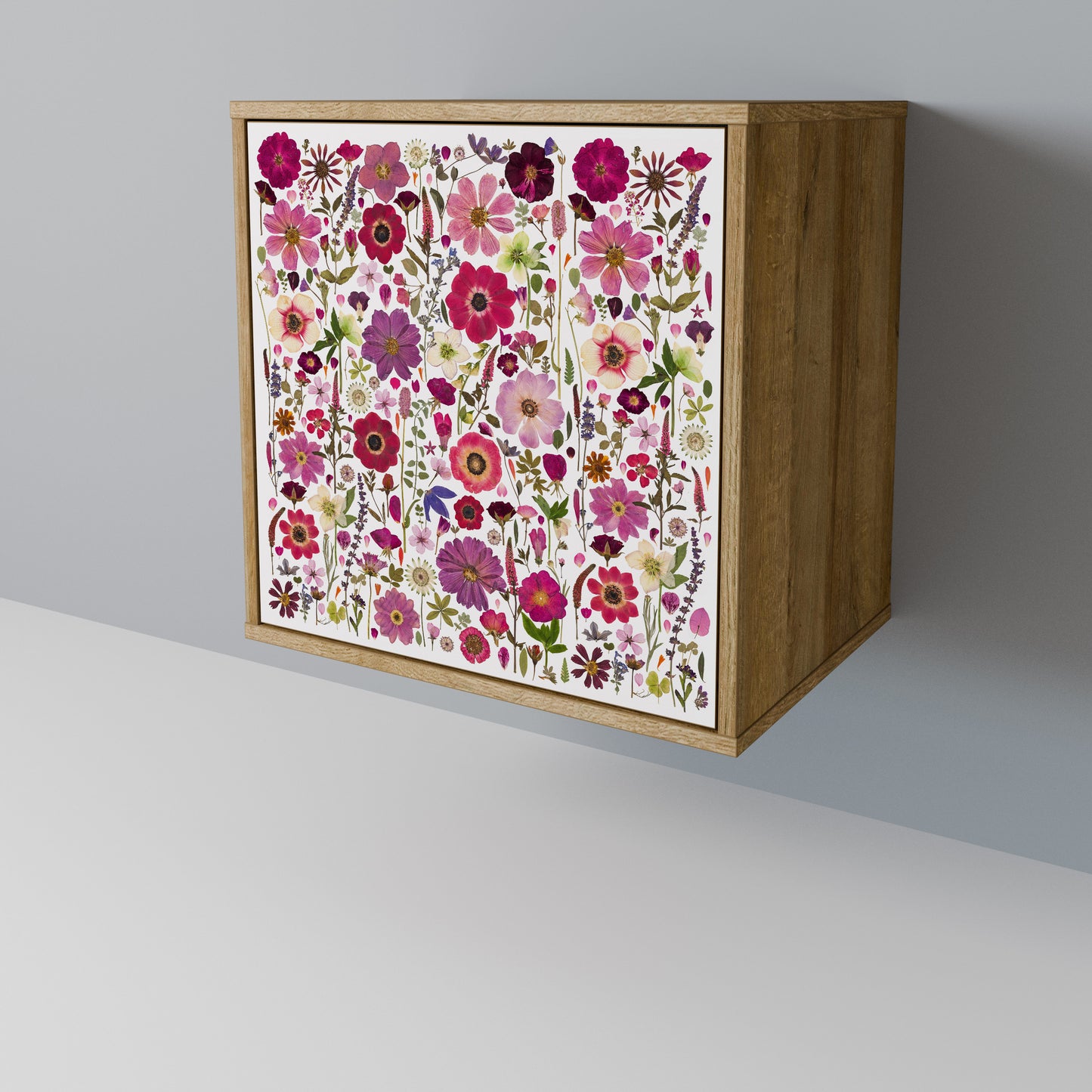 PETAL GARDEN 1-Door Sideboard in Oak Effect