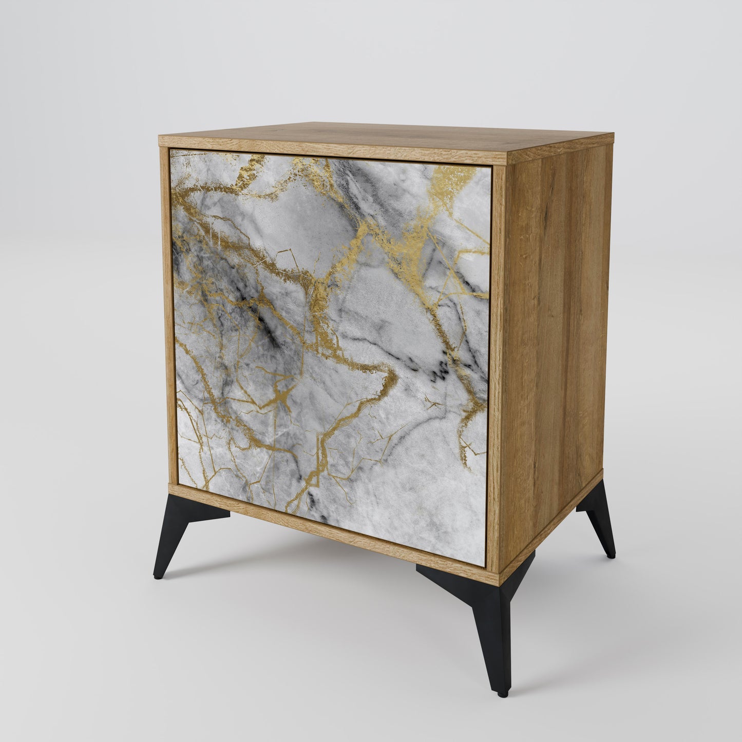 TIMELESS GLIDE 1-Door Sideboard in Oak Effect