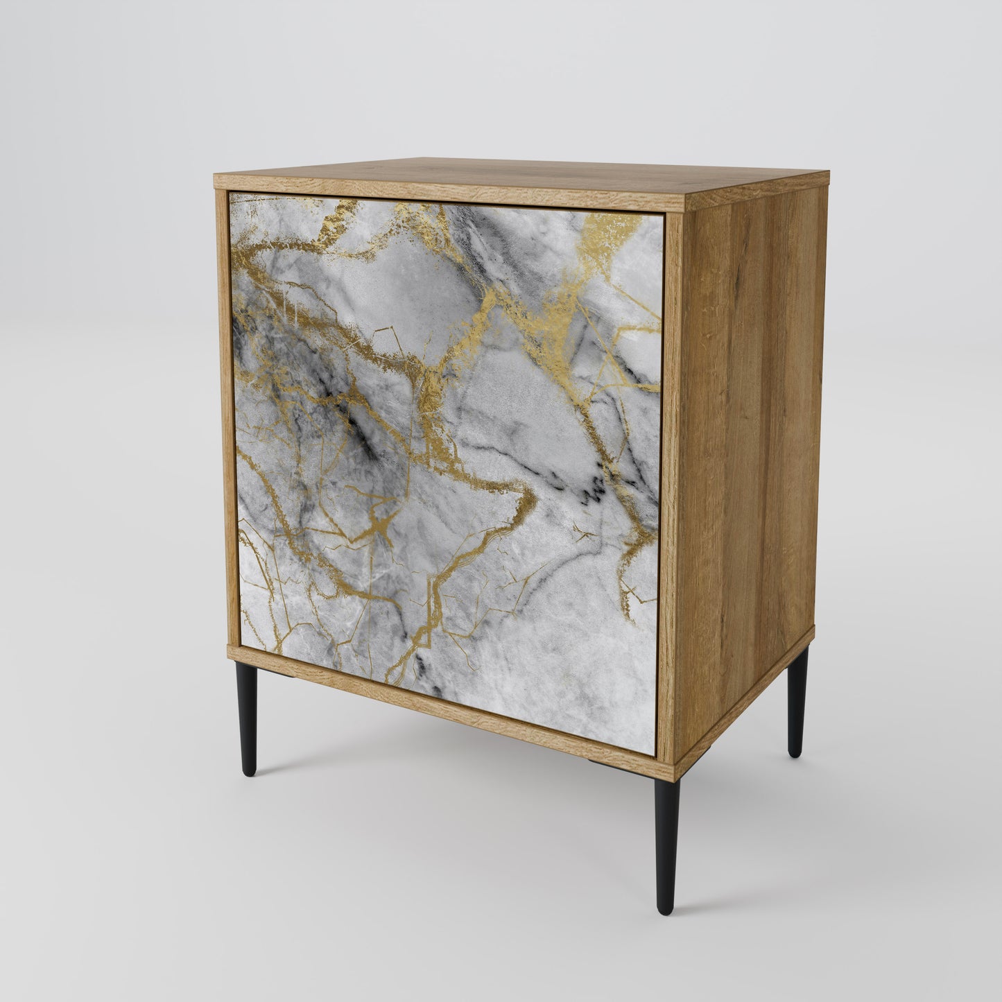 TIMELESS GLIDE 1-Door Sideboard in Oak Effect