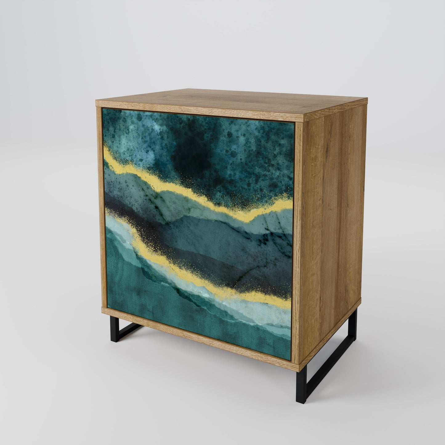 GOLDRUSH ODYSSEY 1-Door Sideboard in Oak Effect