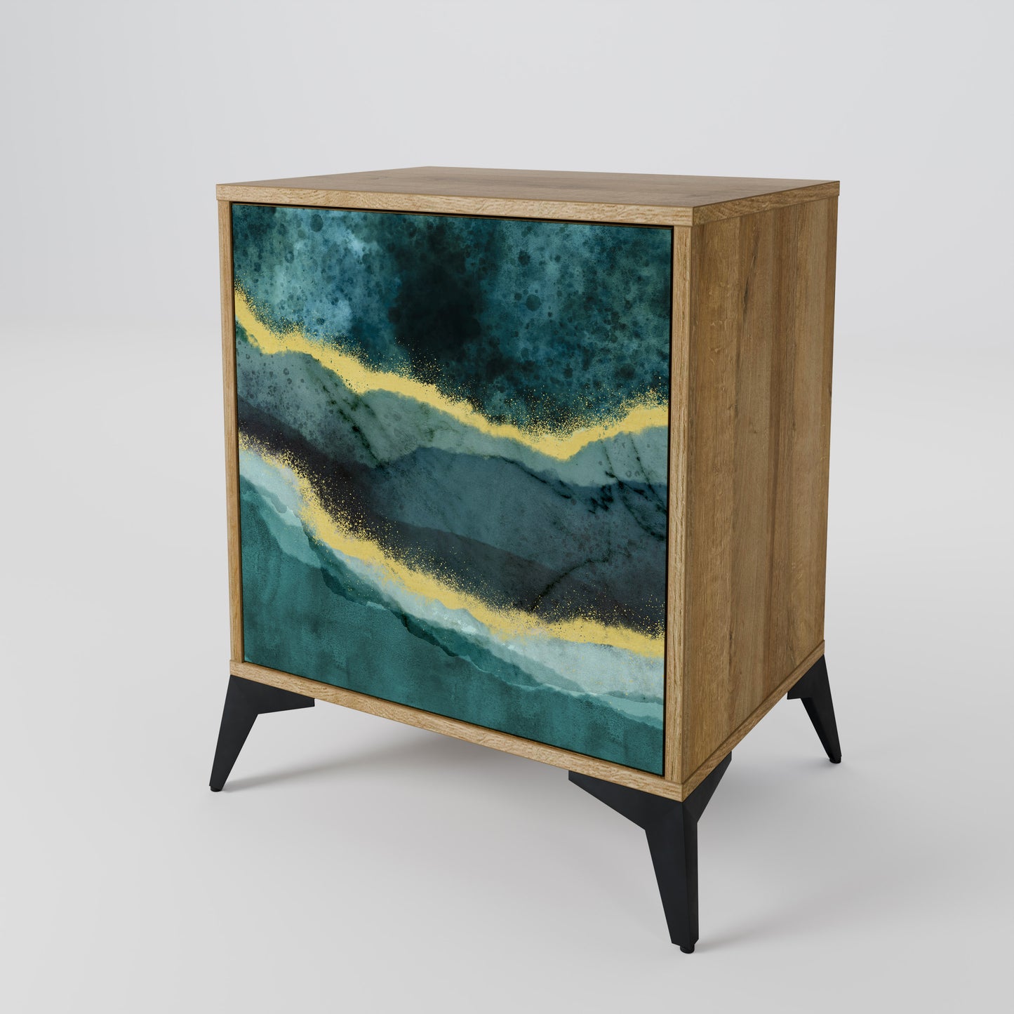 GOLDRUSH ODYSSEY 1-Door Sideboard in Oak Effect