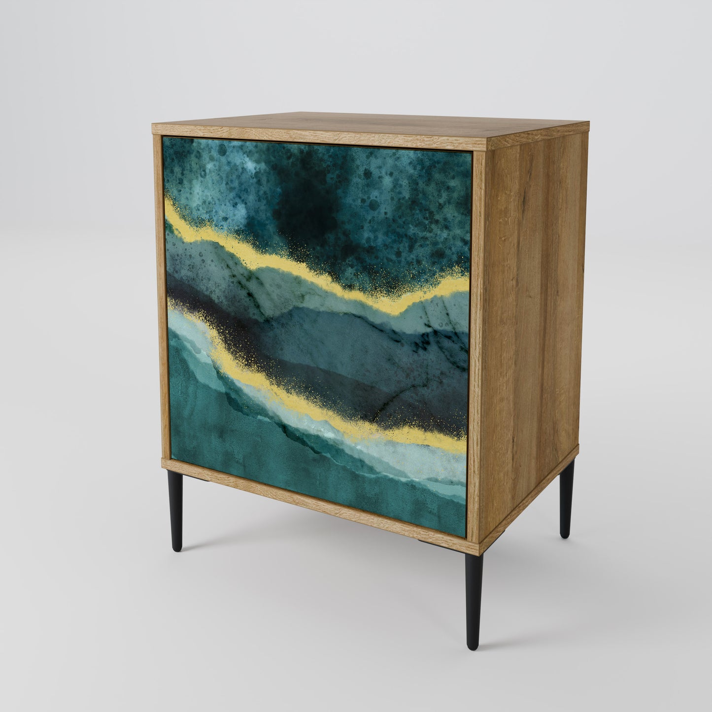 GOLDRUSH ODYSSEY 1-Door Sideboard in Oak Effect