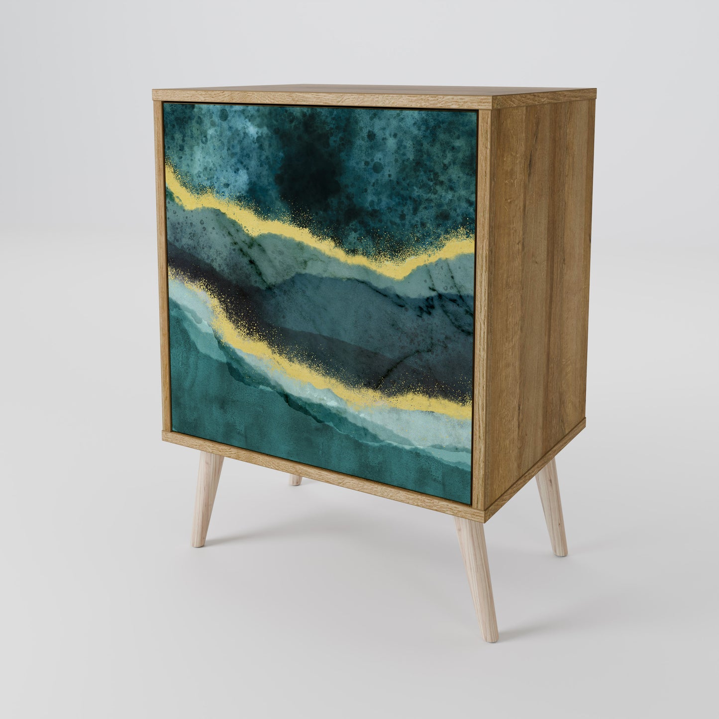 GOLDRUSH ODYSSEY 1-Door Sideboard in Oak Effect