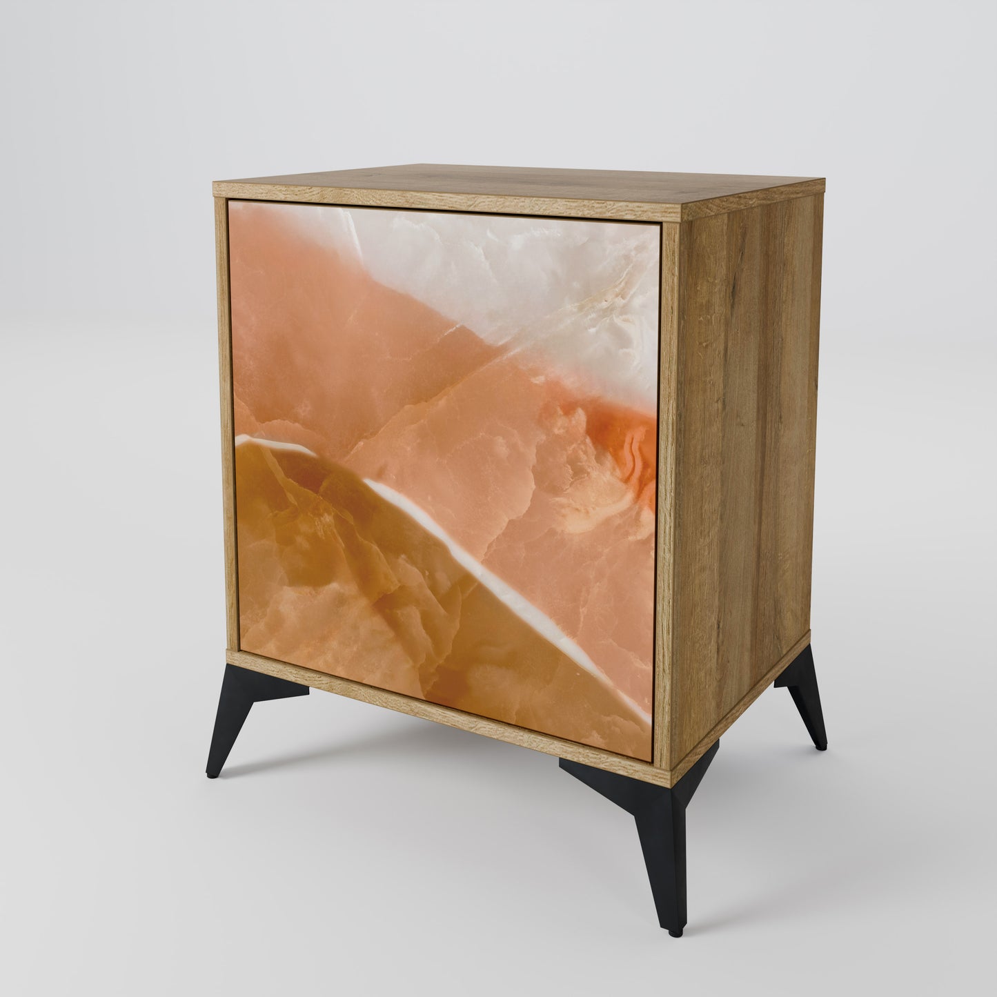 SANDHILLS SPLENDOUR 1-Door Sideboard in Oak Effect