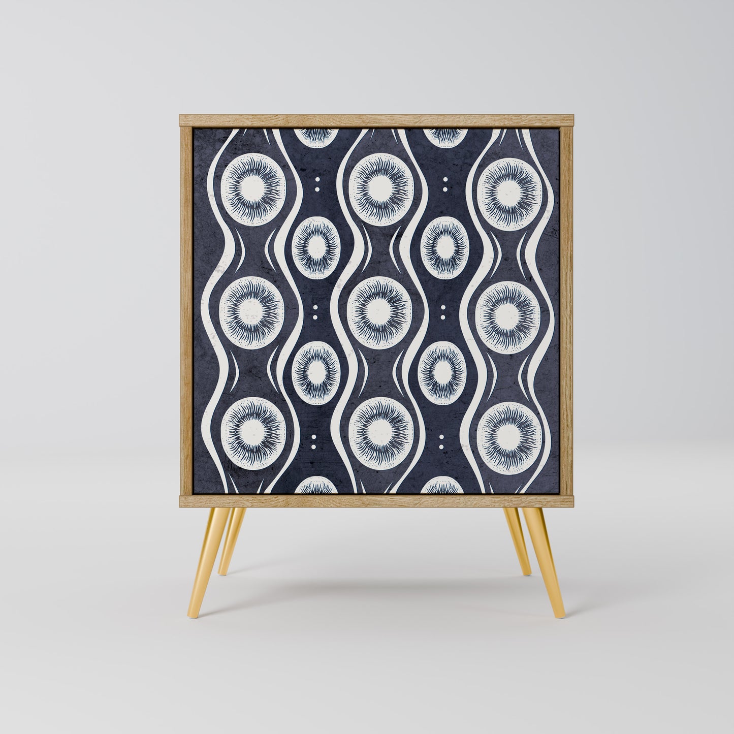 Credenza GRAPHITE EYES a 1 anta effetto rovere