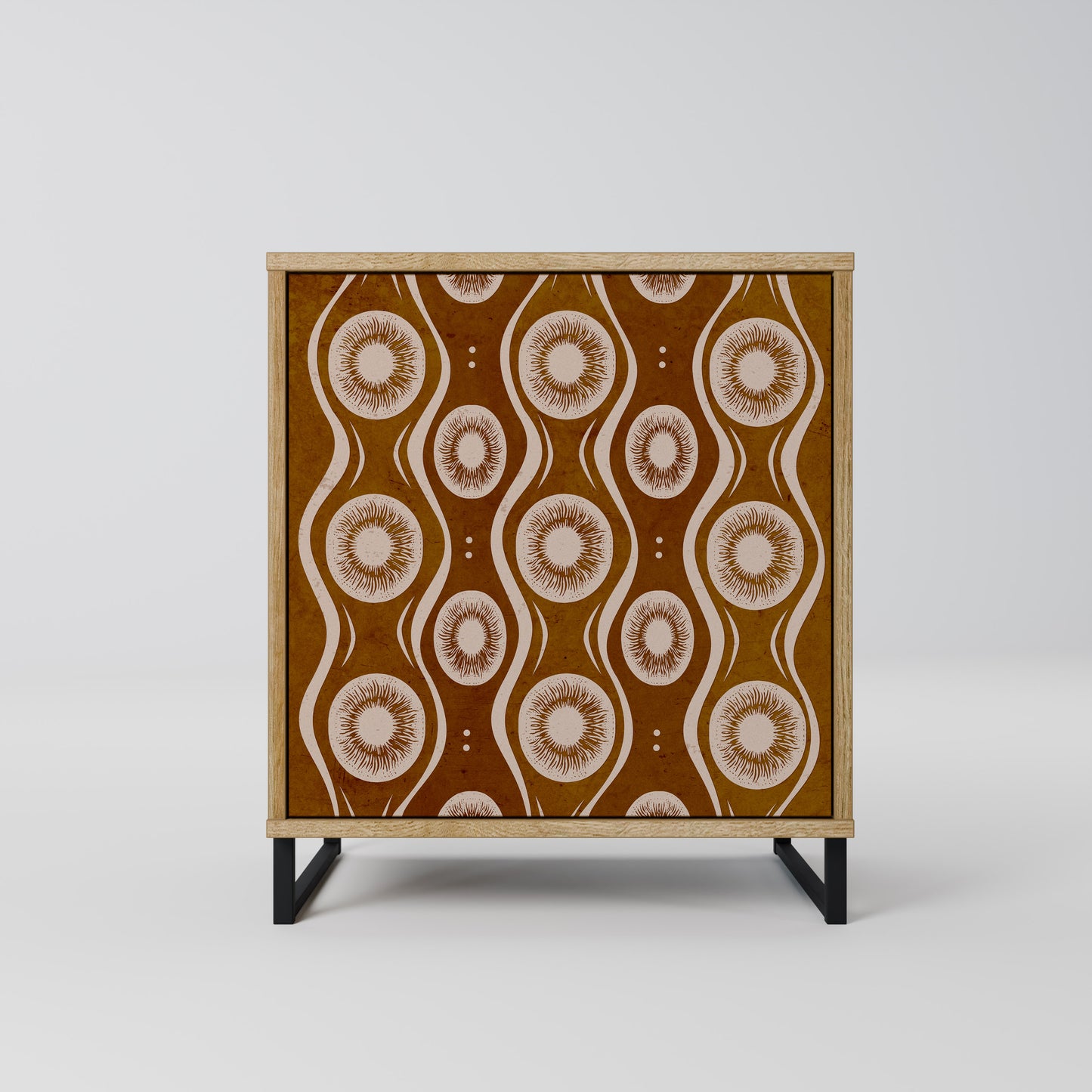 Credenza BROWN EYES a 1 anta effetto rovere