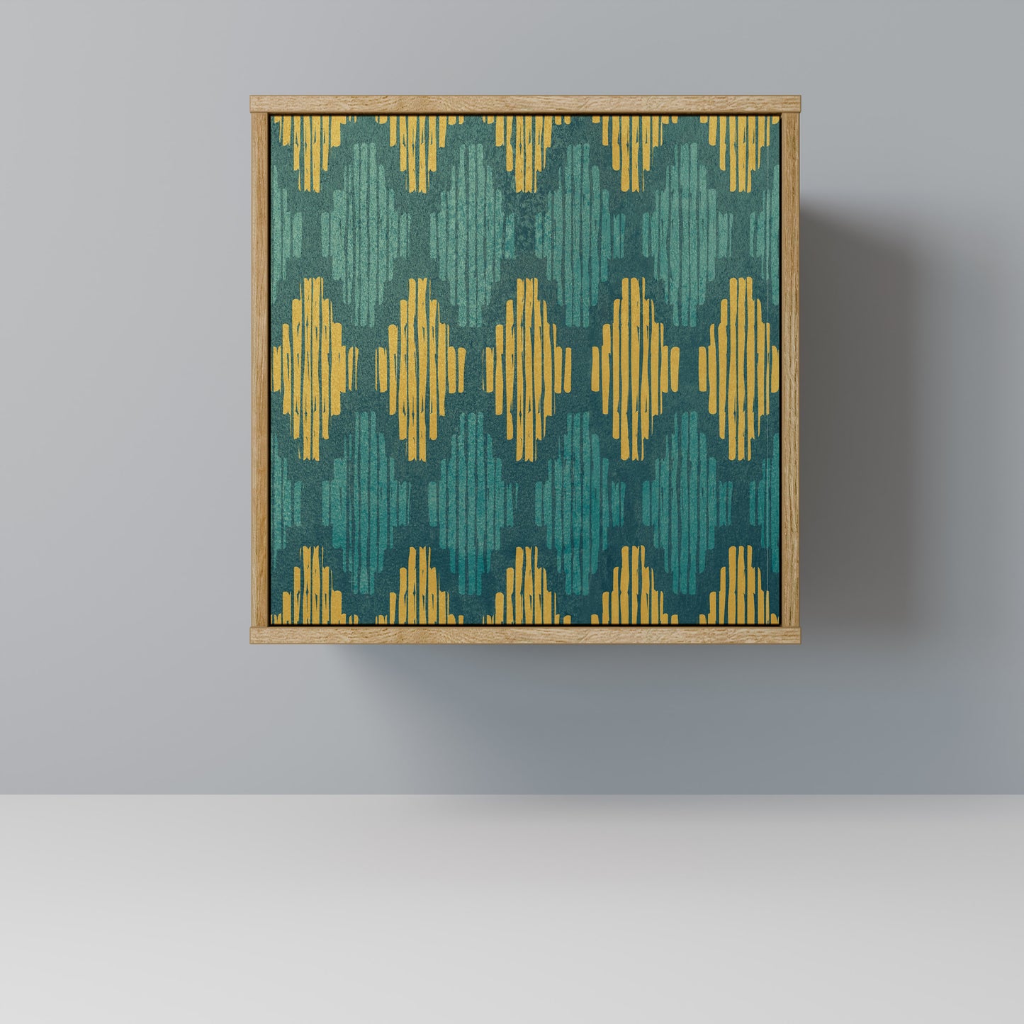 POLYGONS 1-Door Sideboard in Oak Effect