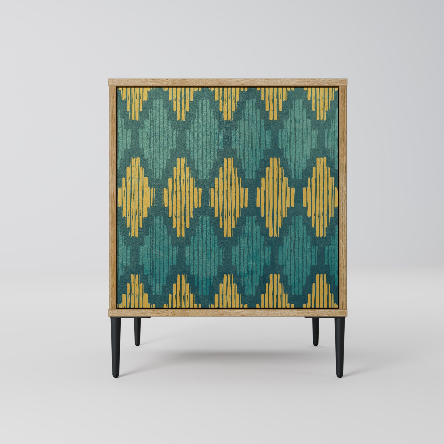 POLYGONS 1-Door Sideboard in Oak Effect