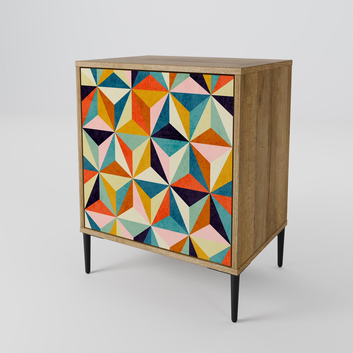 TESSELATE TREASURES 1-Door Sideboard in Oak Effect