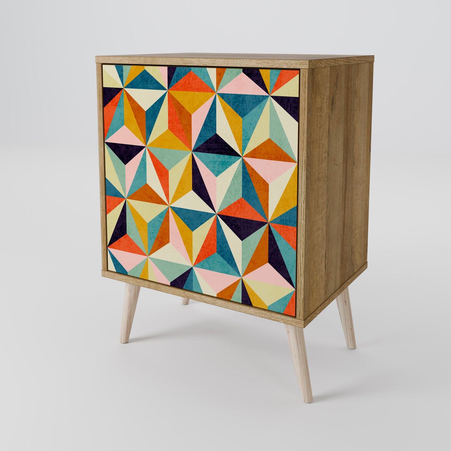 TESSELATE TREASURES 1-Door Sideboard in Oak Effect