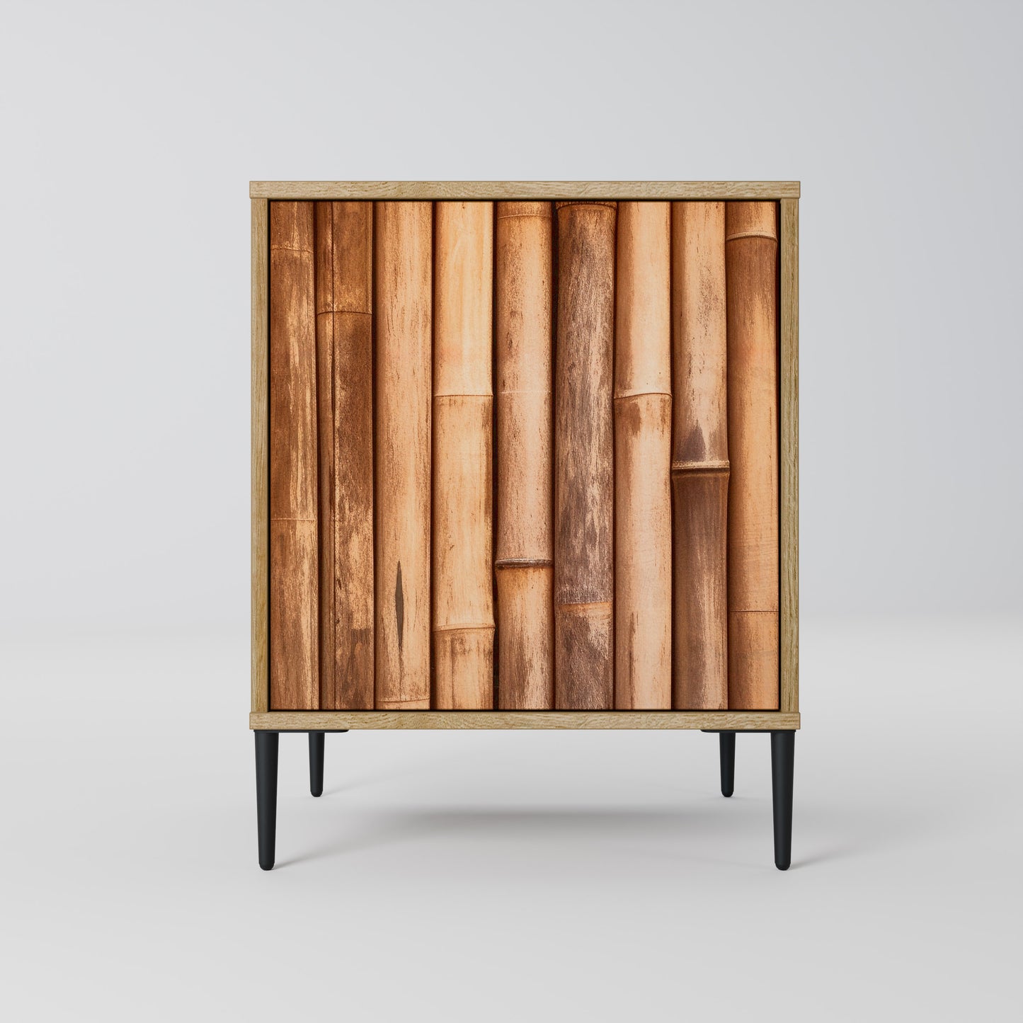 NATURAL WOOD 1-Door Sideboard in Oak Effect