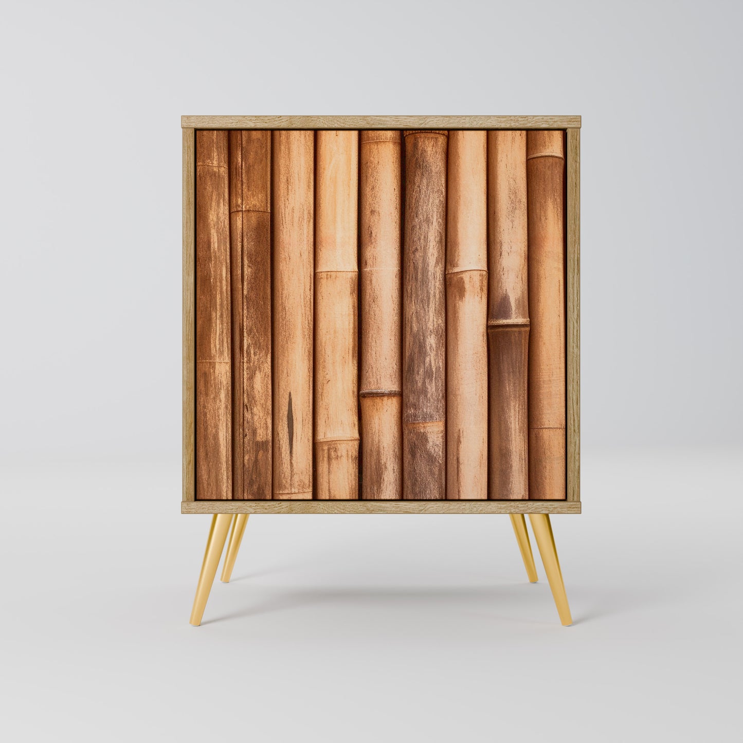 NATURAL WOOD 1-Door Sideboard in Oak Effect