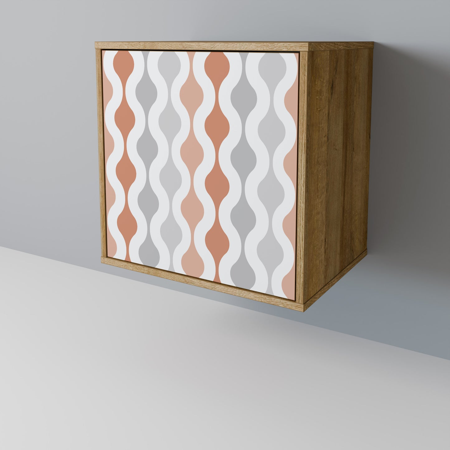 HAZY NOSTALGIA 1-Door Sideboard in Oak Effect