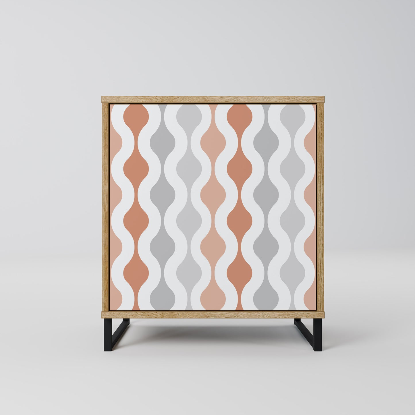 HAZY NOSTALGIA 1-Door Sideboard in Oak Effect