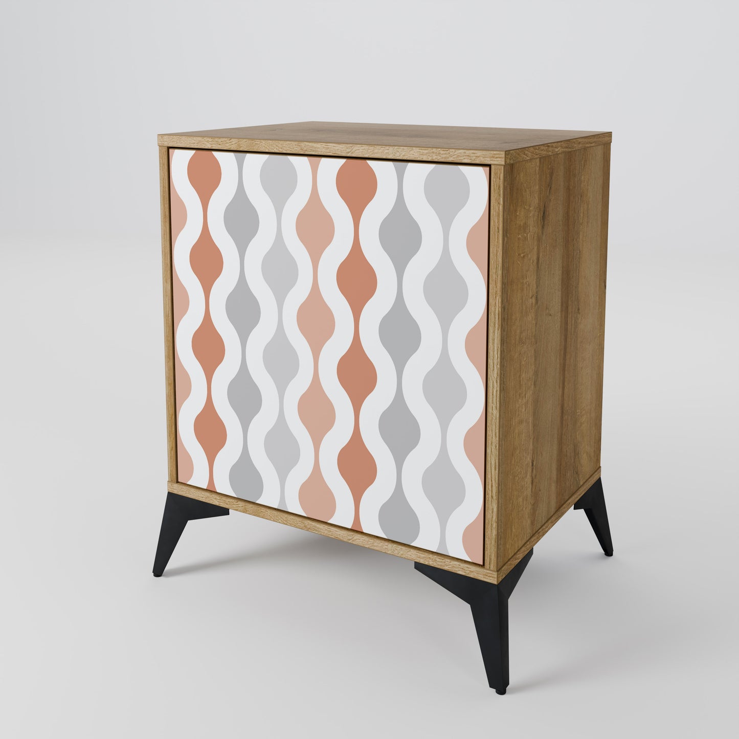 HAZY NOSTALGIA 1-Door Sideboard in Oak Effect